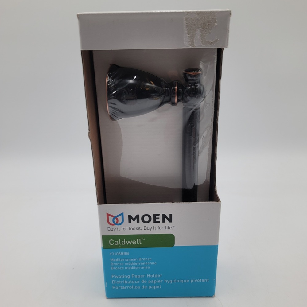 Moen Caldwell Mediterranean Bronze Pivoting Toilet Paper Holder Y3108BRB NEW‎